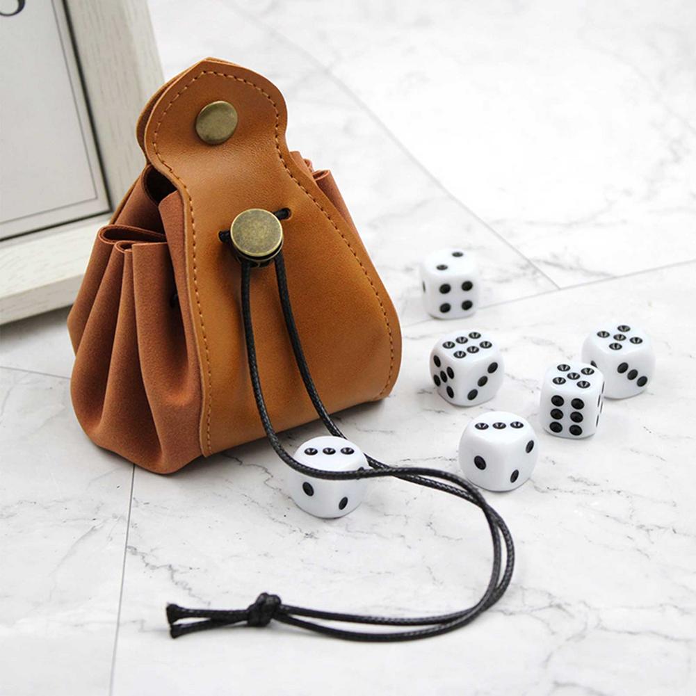 Leather Dice Bag/Tray