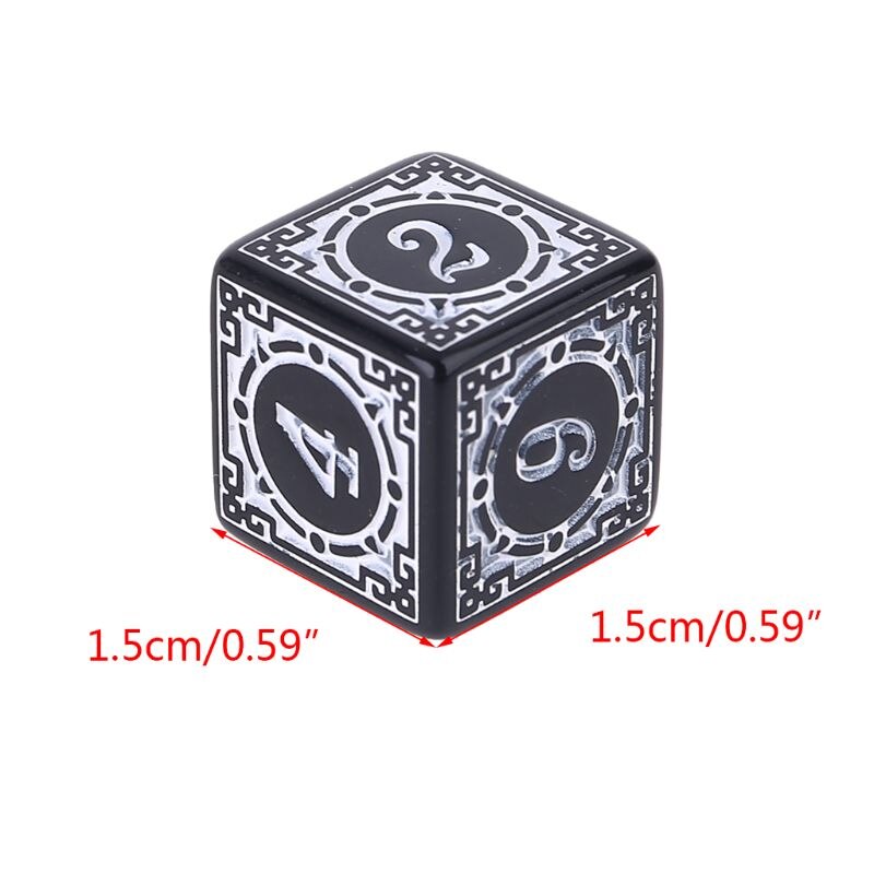 10Pcs carved 6d's