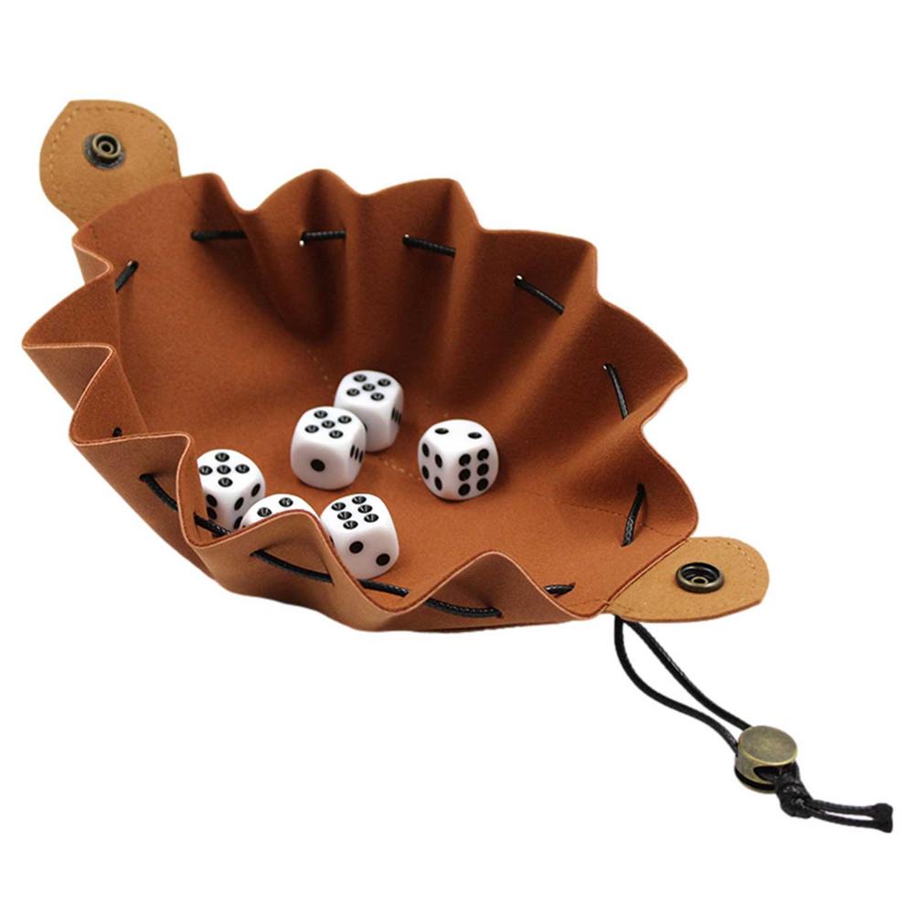 Leather Dice Bag/Tray