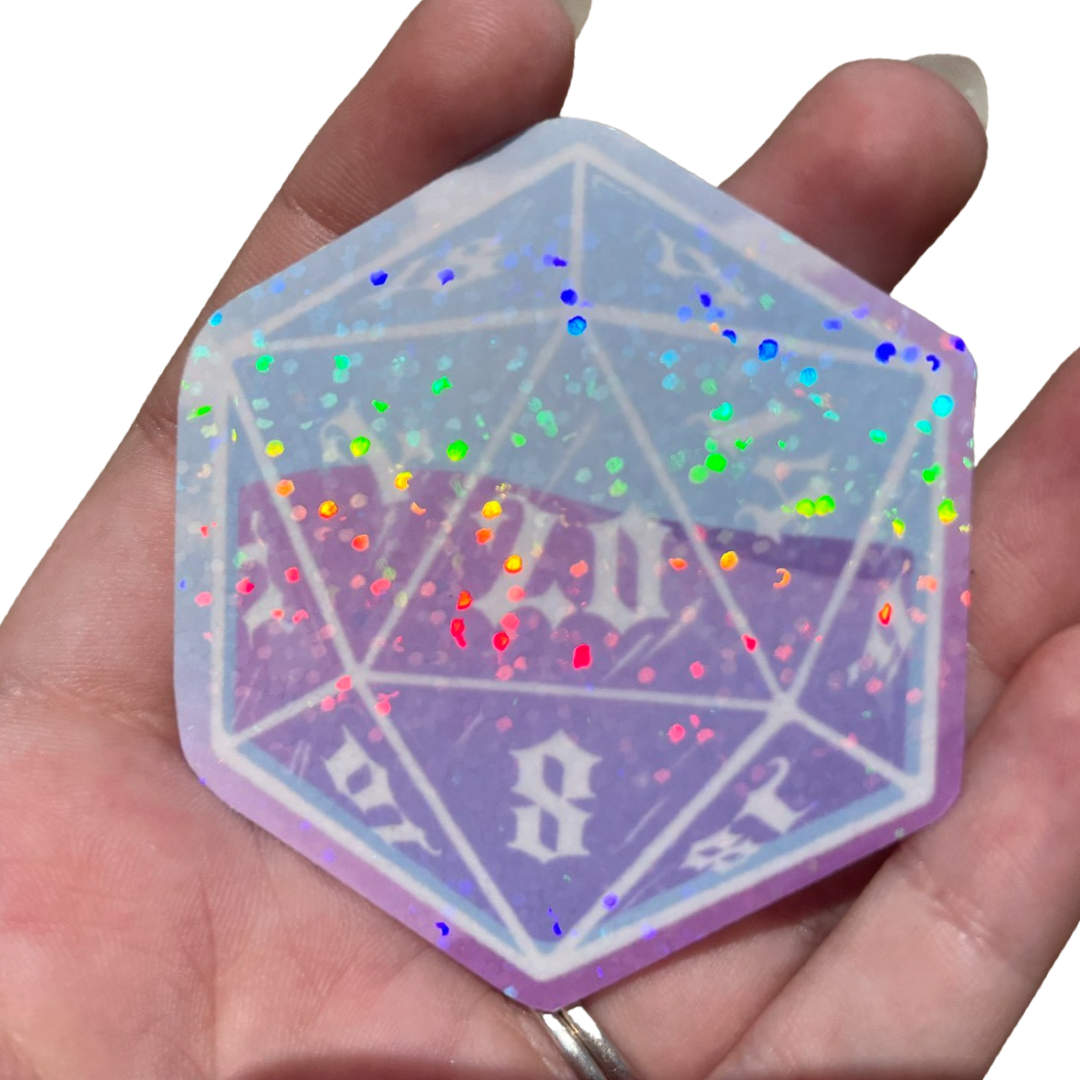 Liquid D20 sticker